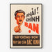 Vintage vietnamesisk plakat Phải Chính Ban vægdekoration