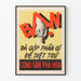 Vintage propagandaplakater med politisk tema fra Vietnam