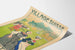 Vintage landsby schweizisk plakat udstilling Paris 1900 vægdekoration