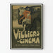 Vintage plakat Villiers Cinema - Vægdekoration Art Deco