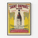 Vintage Saint-Raphaël vinplakat - Vintage vægdekoration med vinranke og vin