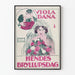Vintage plakat af Viola Dana i Hendes Bryllupsdag til vægdekoration