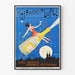 Vintage plakat Wierner Luft - vægdekoration Art Deco festlig
