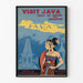 Vintage Java plakat 36 timer i Singapore - Vægdekoration Rejse