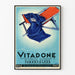 Vintage plakat Vitadone vitamin A + D vægdekoration