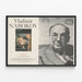 Plakat Vladimir Nabokov - Portræt og litterær biografi — indrammet kunstværk på væggen