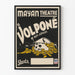 Vintage plakat Volpone teater Mayan - dramatisk vægdekoration