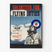 Vintage plakat for rekruttering af RAF-piloter