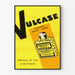 Vintage reklameplakat for vulcase farmaceutisk