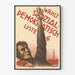 Vintage socialdemokratisk kampagneplakat Wahl Liste 6