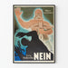 Vintage Tysk Politisk Plakat Wærn jeres frihed Lex Häberlin Nej