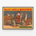 Plakat Vintage Walter L. Main Shows - Bengaletigre — indrammet kunstværk på væggen