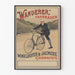Vintage plakat Wanderer cykler - vægdekoration med retro cykling