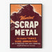 Vintage plakat til industriel vægdekoration scrap metal