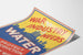 Vintage industriel plakat War Industry Needs Water