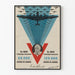 Vintage plakat af krigsfly 1942-1943 USA