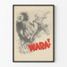Vintage vægdekoration plakat Krig med soldat og nazisymbol