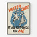 Vintage plakat for vandbeskyttelse - Vandpleje