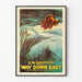 Vintage plakat Way Down East D.W. Griffith vægdekoration