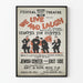 Vintage teaterplakat We Live and Laugh - Retro vægdekoration