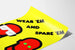 Grafisk plakat Wear 'Em and Spare 'Em - Vintage vægdekoration