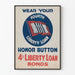 Vintage plakat af Liberty Loan-kampagnen - Patriotisk vægdekoration