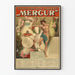 Vintage plakat til vægdekoration Wechselstuben Aktien Gesellschaft Mercur 1897