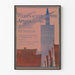 Vintage plakat fra kunstudstilling i 1897 i Hannover