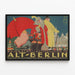Plakat vintage jul i gammelt Berlin - retro vægdekoration — indrammet kunstværk på væggen