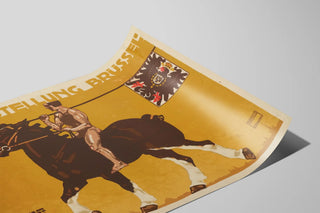 Plakat vintage Expo Universelle Bruxelles 1910 - vægdekoration — visning af kunstværket