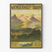 Vintage plakat Wengernalp Bahn Berner Oberland - Station Scheidegg