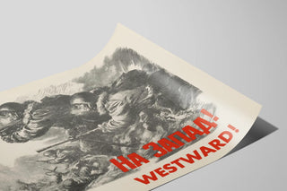 Plakat vintage militær "Westward" – historisk vægdekoration — visning af kunstværket