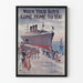 Retro vægplakat « When Your Boys Come Home to You »