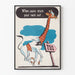 Vintage plakat 'When you've stuck your neck out...' med giraf