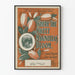 Vintage plakat Hvor Magnolierne blomstrer blomsterdekoration