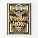 Vintage plakat Teater Hvem er din baby
