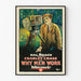 Vintage plakat for biograf Why Men Work med Charley Chase