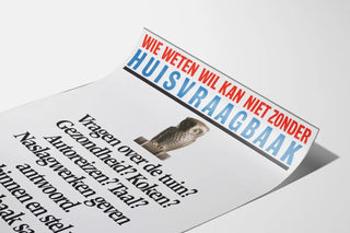 Vintage informativ vægplakat på hollandsk