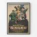 Vintage plakat for filmen Singed med Blanche Sweet og Warner Baxter