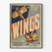 Vintage plakat Wings - Luftfartsvægdekoration