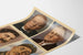 Vintage plakat af verdensledere Winston Churchill, Franklin D. Roosevelt, Joseph Staline og Chiang Kai-shek