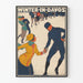 Vintage plakat Vinter i Davos - Isdanskunst
