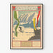 Vintage vinter-sportsplakat Salzkammergut Østrig
