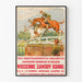 Vintage plakat for hestevæddeløb Wiosenne Zawody Konne