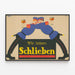 Plakat Vintage Wir lieben Schlieben - Farverig og original vægdekoration — indrammet kunstværk på væggen
