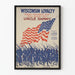 Vintage vægplakat Wisconsin Loyalty 1917 - Patriotisk parade og amerikansk flag