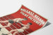 Vintage plakat med bokse Wolgast-Nelson kampbilleder