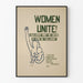 Plakat Women Unite - Erklæring for kvindelig enhed og sociale rettigheder