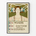 Plakat Art Nouveau Kvindeudgave Buffalo Courier til vægdekoration vintage