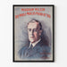 Vintage plakat af Woodrow Wilson-portræt og hyldest
